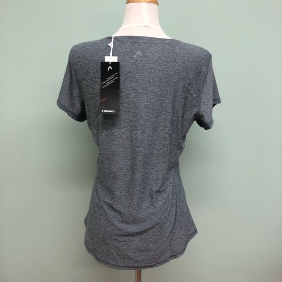 Head | Women's Short Sleeve Athletic Shirt | Grey | Various Sizes - Picture 3 of 3
